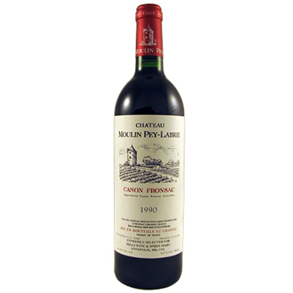 1990 Chateau Moulin Pey-Labrie, Canon-Fronsac